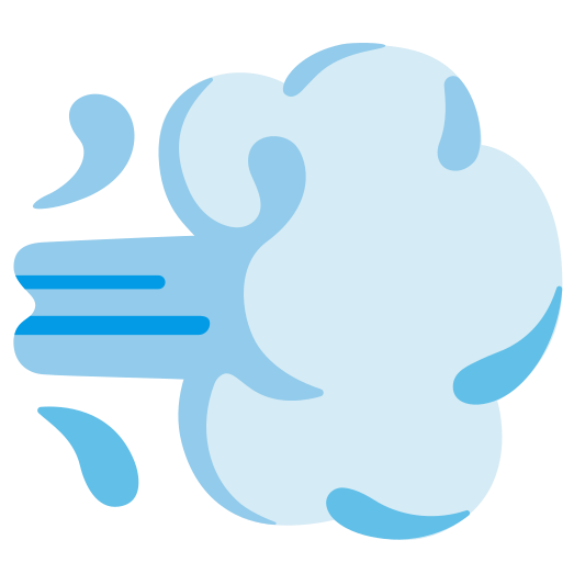 The dashing away emoji.