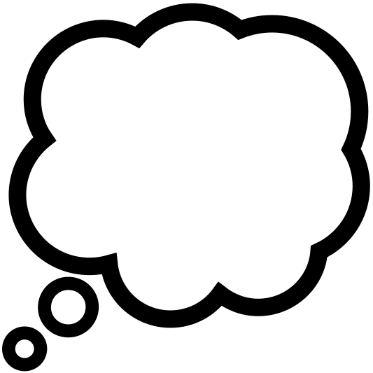The thought balloon emoji.