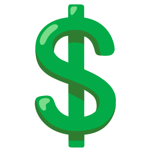 The heavy dollar sign emoji.