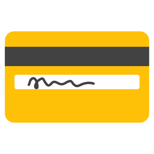 The credit card emoji.