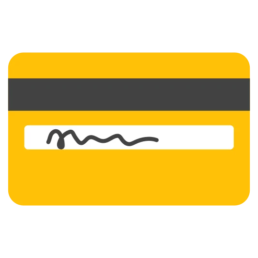 The credit card emoji.