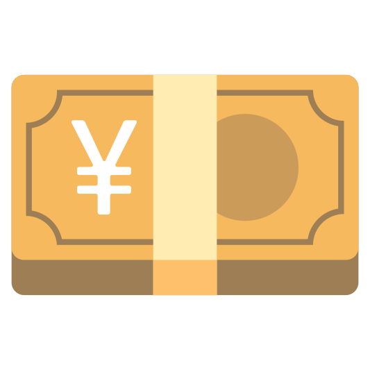 The yen banknote emoji.