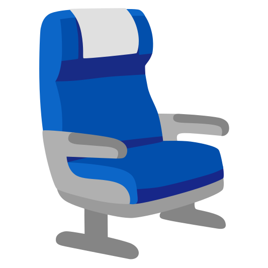 The seat emoji.