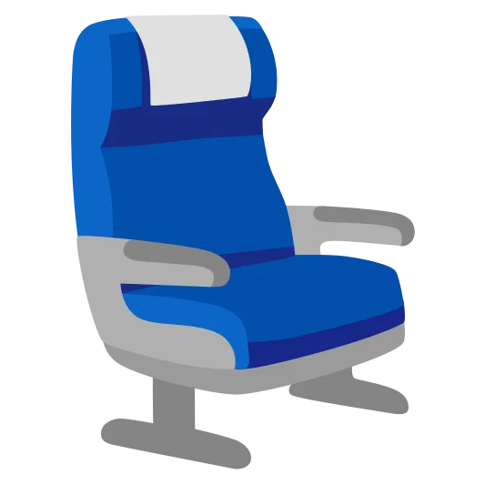 The seat emoji.