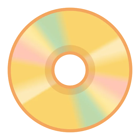 A digital versatile disc (DVD), used for storing and playing digital video content.