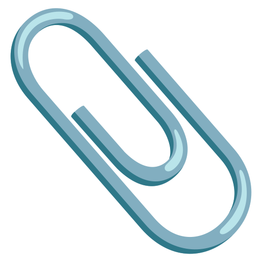 A paperclip used to hold multiple sheets of paper together.