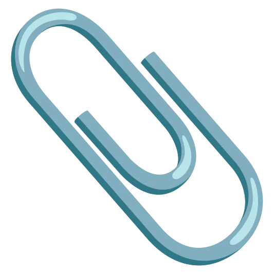 A paperclip used to hold multiple sheets of paper together.