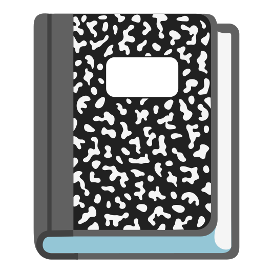 The notebook emoji.