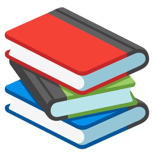 The books emoji.