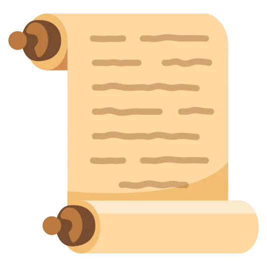 The scroll emoji.