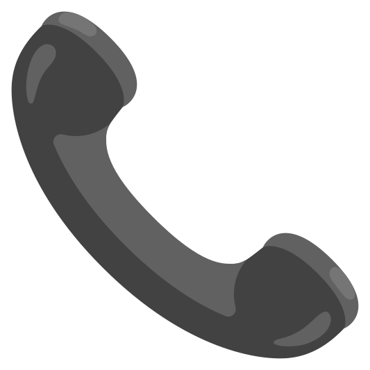The telephone receiver emoji.