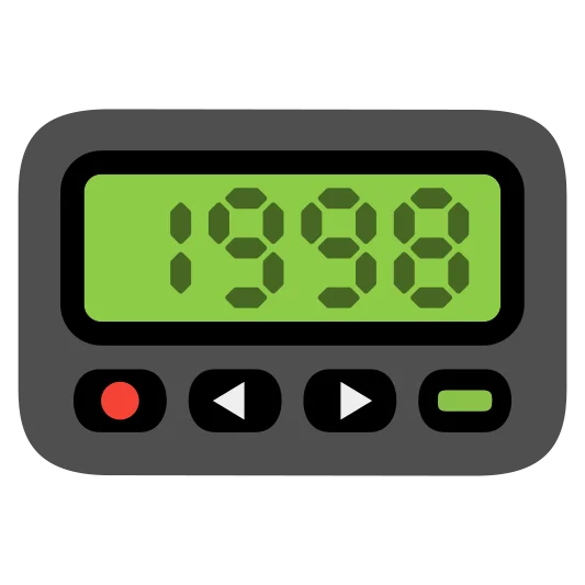 The pager emoji.