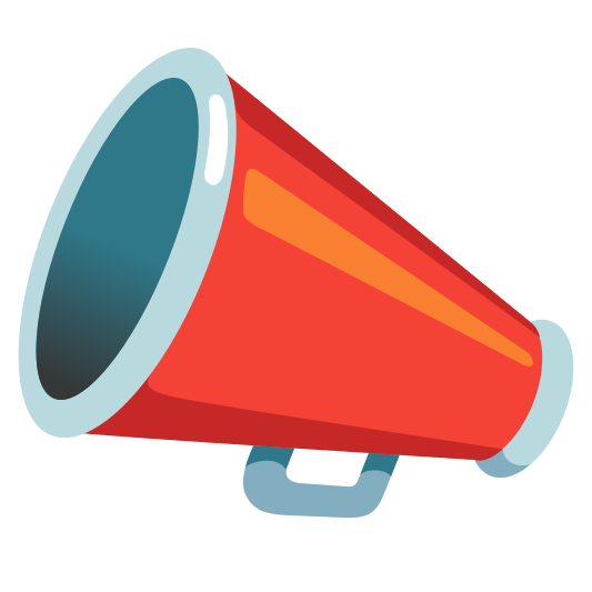 A megaphone, used for projecting the voice over a long distance.