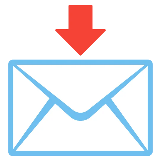 The envelope with arrow emoji.