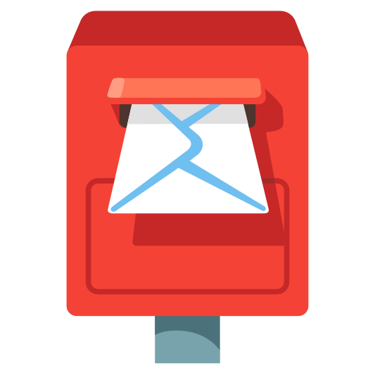 The postbox emoji.