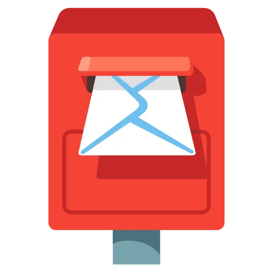 The postbox emoji.