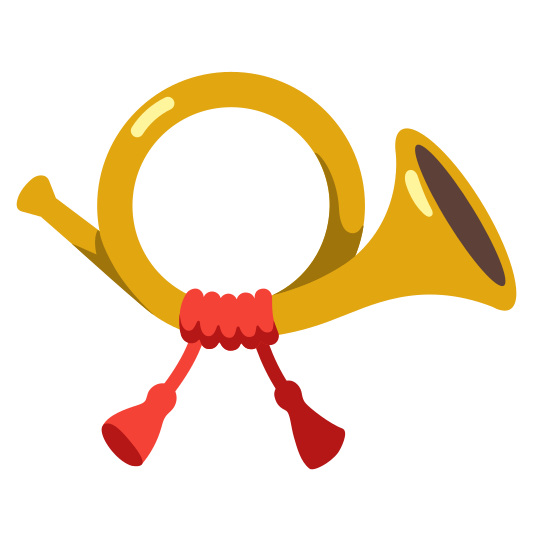 The postal horn emoji.