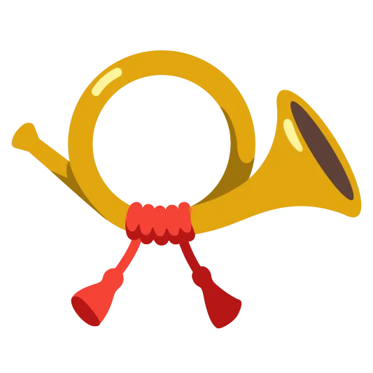 The postal horn emoji.
