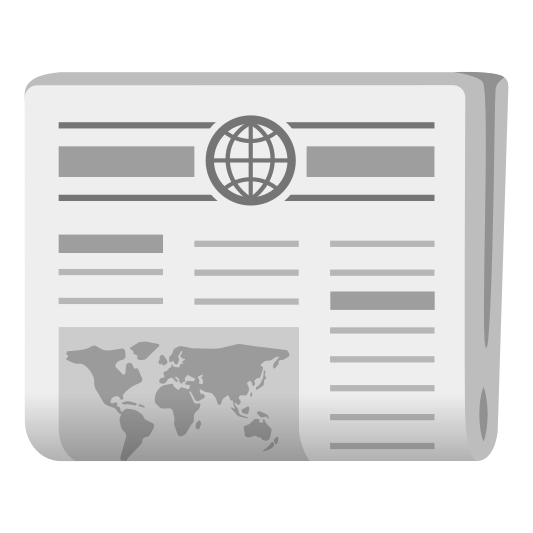 The newspaper emoji.