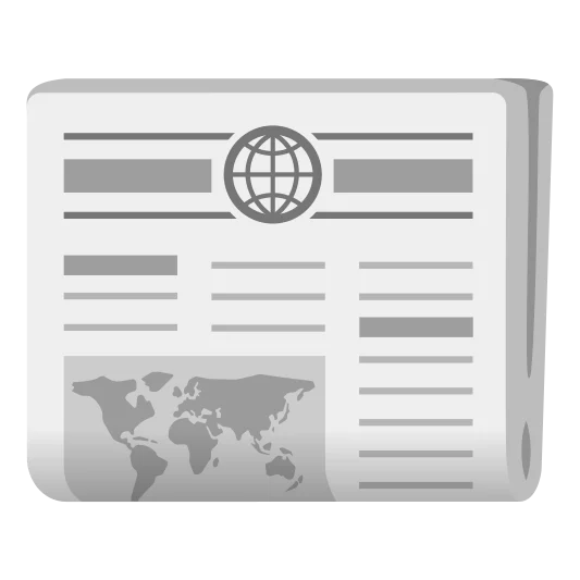 The newspaper emoji.