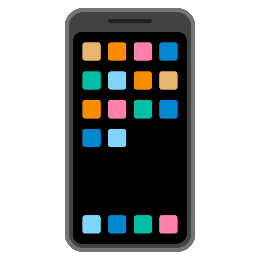 The mobile phone emoji.