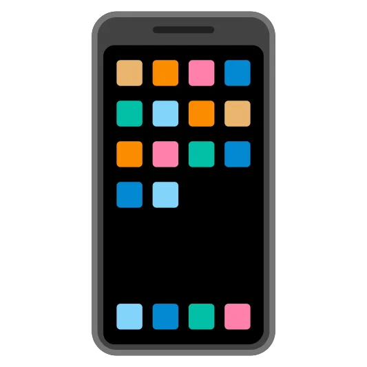 The mobile phone emoji.