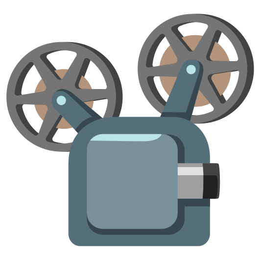 The film projector emoji.