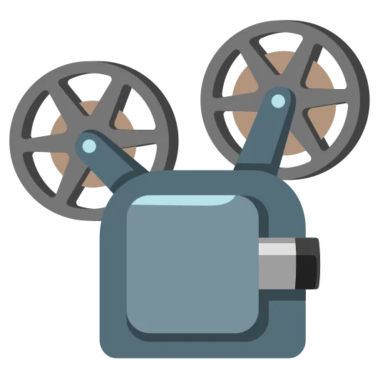 The film projector emoji.