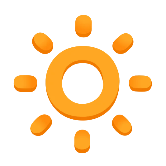 The dim button emoji.