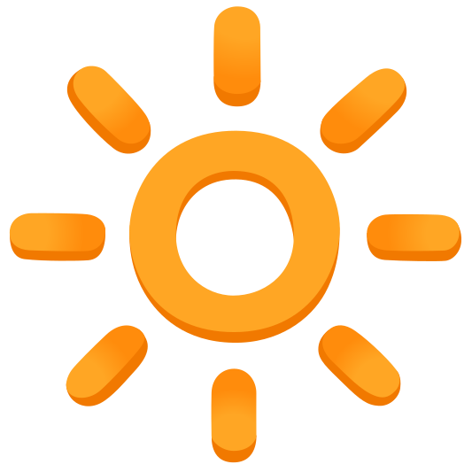 The bright button emoji.
