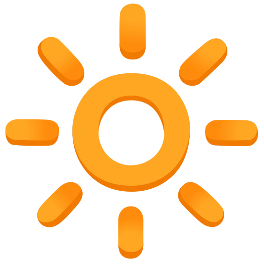 The bright button emoji.