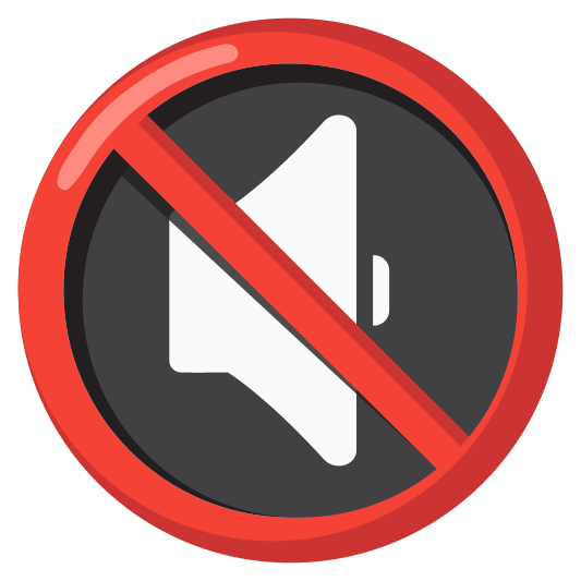 The muted speaker emoji.