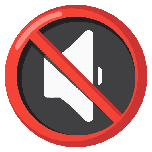 The muted speaker emoji.