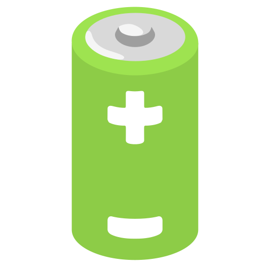 The battery emoji.