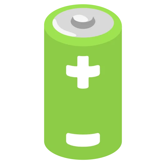 The battery emoji.