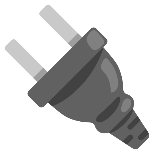 The electric plug emoji.