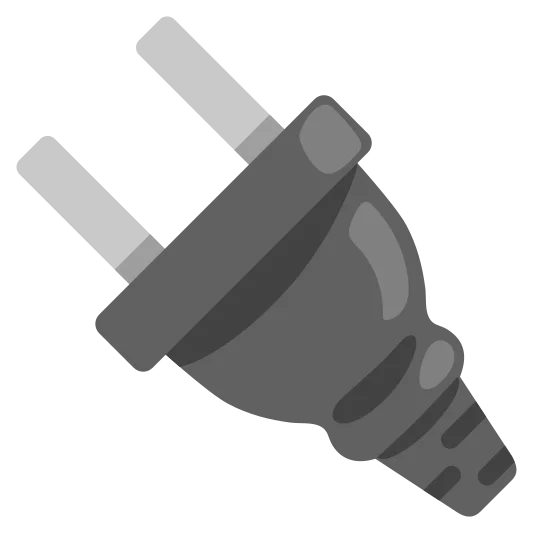 The electric plug emoji.