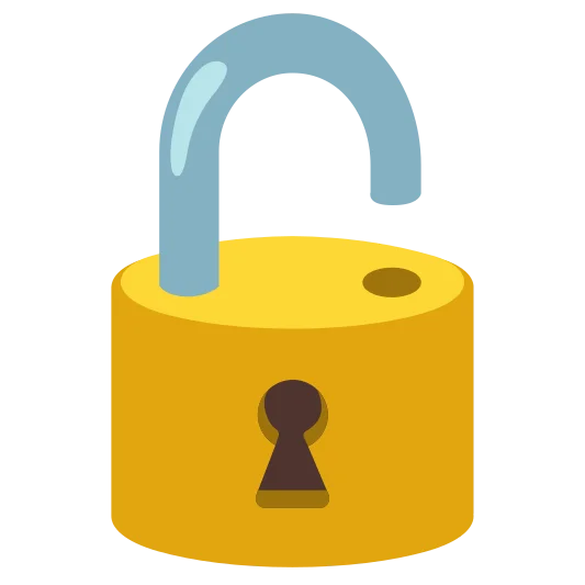 The unlocked emoji.