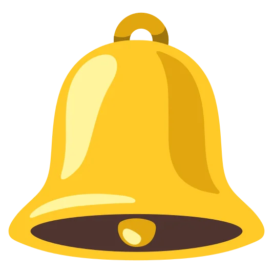 The bell emoji.