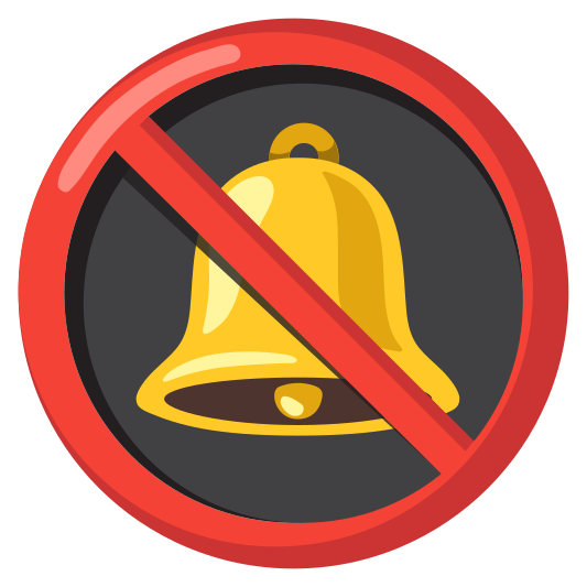 The bell with slash emoji.