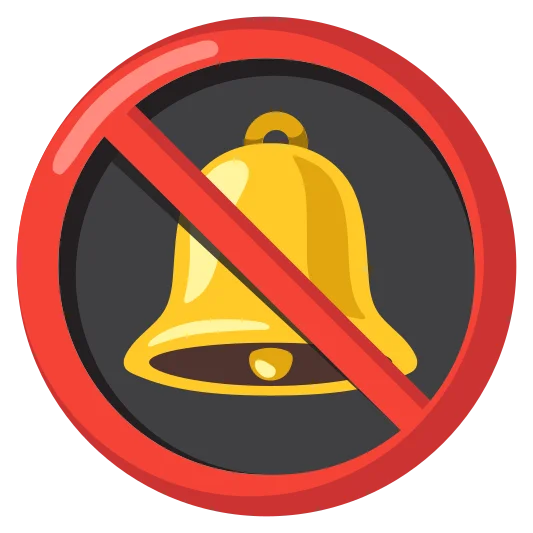 The bell with slash emoji.