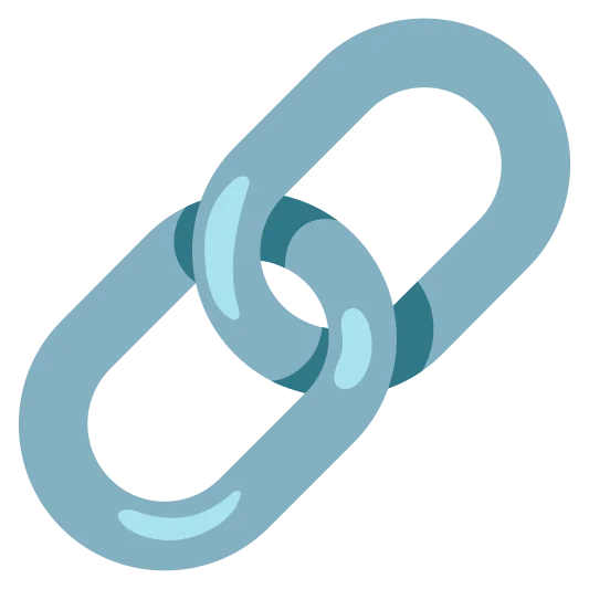 The link emoji.