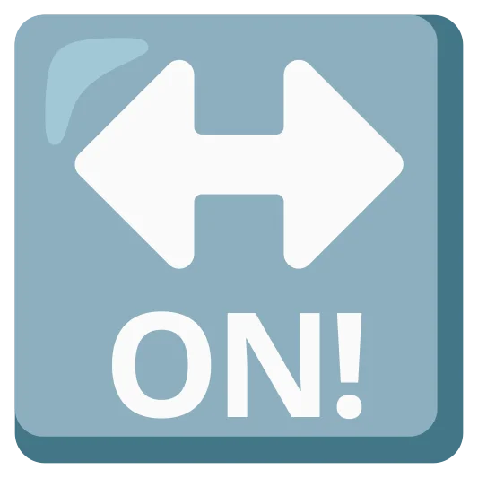 The on! arrow emoji.