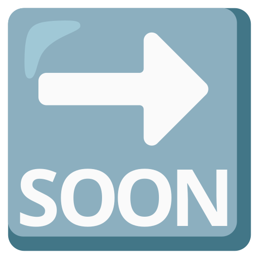 The soon arrow emoji.