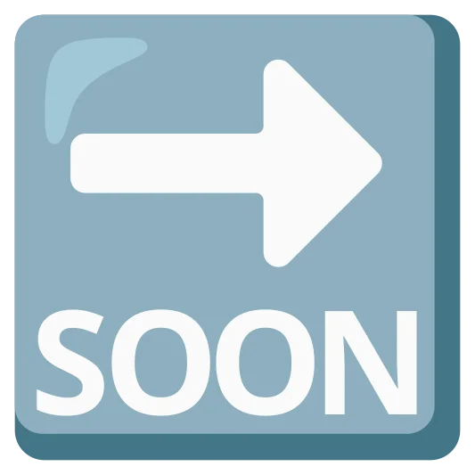 The soon arrow emoji.
