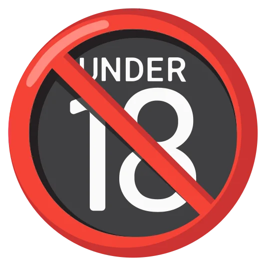 The no one under eighteen emoji.