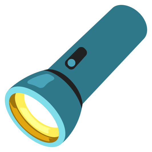 The flashlight emoji.