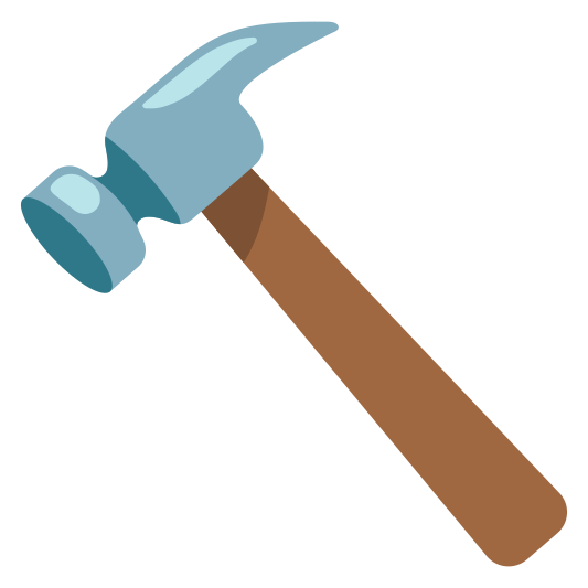 The hammer emoji.