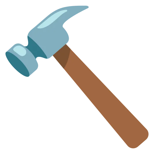 The hammer emoji.