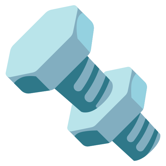The nut and bolt emoji.